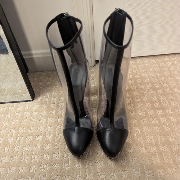 Balmin Black and Clear Women's Boots - Picture 2 of 8